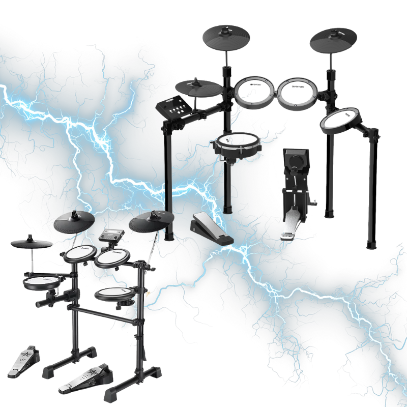 השוואת תופים אלקטרוניים - Avatar SD61-4S מול Donner DED80