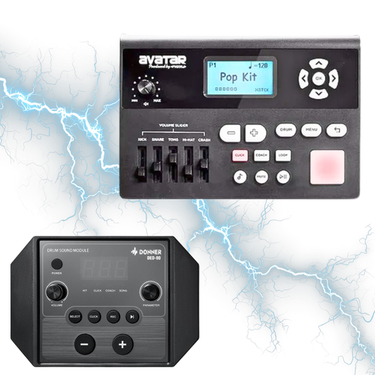 השוואת תופים אלקטרוניים – Avatar SD61‑5 מול Donner DED‑80P