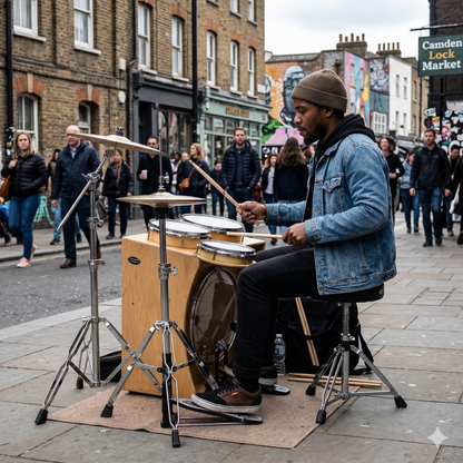 Phantom Camden Busker Kit II – מערכת תופים קומפקטית לנגני רחוב והופעות