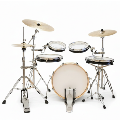 סט תופים קומפקטי עם מצילות שקטות