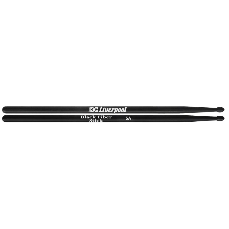 מקלות תופים Liverpool DZ5564 5A – Black Fiber Stick שחור