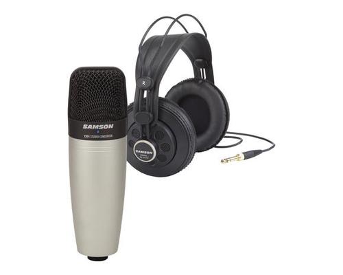 סט קונדנסר לאולפן + אוזניות SAMSON C01 MIC + SR850 HDPHONE