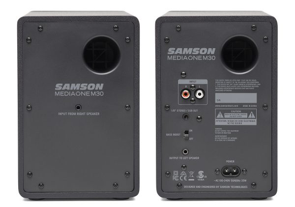 זוג מוניטורים לאולפן SAMSON MediaOne M30