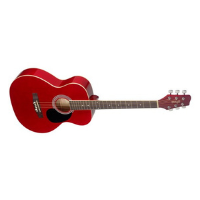 גיטרה אקוסטית אדומה STAGG