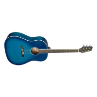 גיטרה אקוסטית כחול ים STAGG