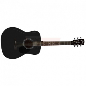 גיטרה אקוסטית שחורה CORT AF510-BKS