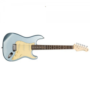 גיטרה חשמלית בצבע תכלת מטאלי Stagg